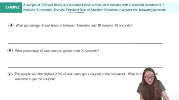 Empirical Rule of Standard Deviation and Range Rule of Thumb Example 1