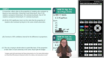 Two Proportions Inferences Using a TI-84 Example 3