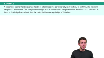 Standard Deviation (σ) Unknown Example 3