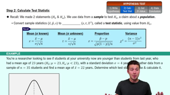 Step 2: Calculate Test Statistic