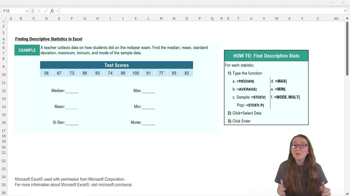 Descriptive Statistics-Excel