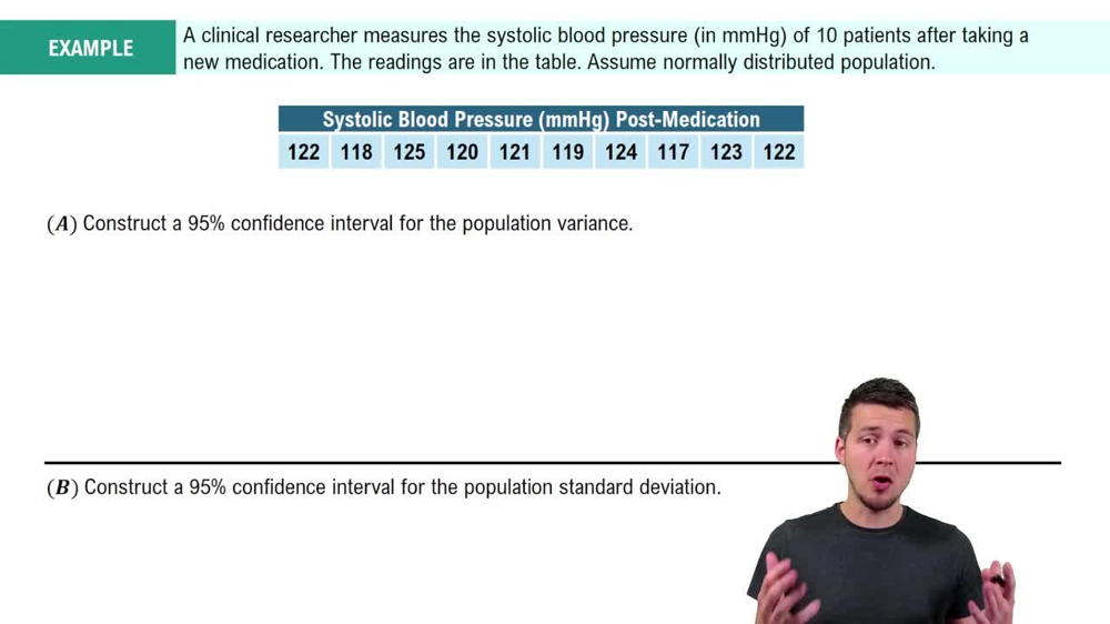 Constructing Confidence Intervals for Variance or Standard Deviation Example 2