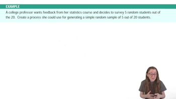 Simple Random Sampling Example 1