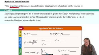 Performing Hypothesis Tests: Variance