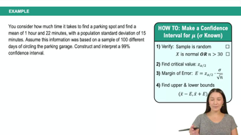 Population Standard Deviation Known Example 1