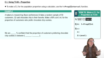 Finding a Confidence Interval for a Population Proportion Using a TI84