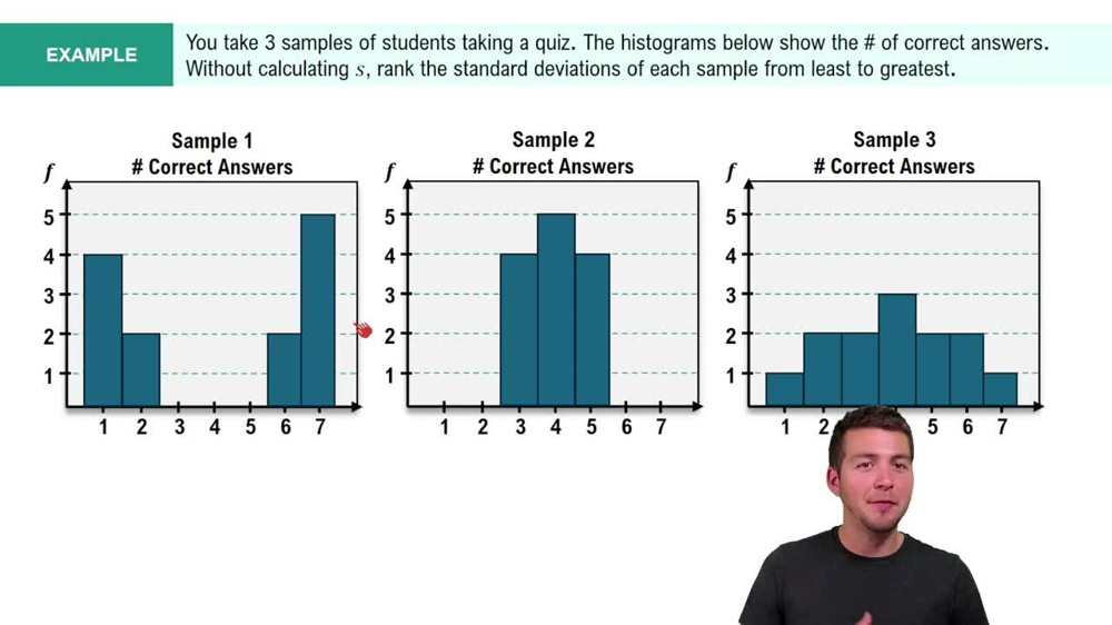 Calculating Standard Deviation Example 1