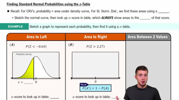 Finding Standard Normal Probabilities using z-Table