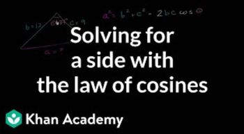 Law of cosines - Trig identities and examples