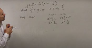 Graphing Cotangent with a Phase Shift