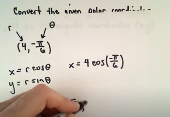 Polar Coordinates to Rectangular Coordinates