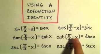 Cofunction Identities, Example 3