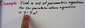 Finding Parametric Equations