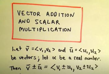 Vector Addition and Scalar Multiplication, Example 2