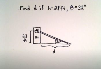 Basic Trigonometry Word Problem