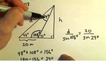 Law of Sines - Application/Word Problem, Ex 3