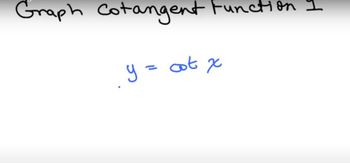 Graph Cotangent Function 1