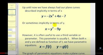 Introduction to Parametric Equations