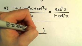 Proving an Identity - Other Examples, Example 1