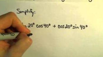 Sum and Difference Identities to Simplify an Expression, Example 1
