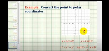 Convert a Point in Rectangular Coordinates to Polar Coordinates Using Radians