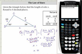Use the Law of Sines to Determine a Side Length