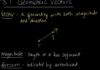Geometric Vectors