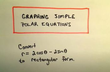Graphing Simple Polar Equations, Ex 2