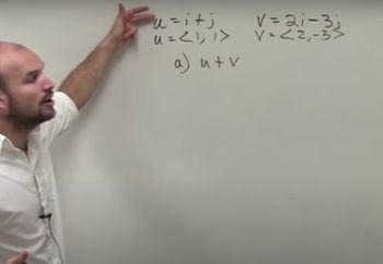 Finding the resultant vector of the sum of two vectors