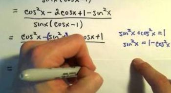 Simplifying Trigonometric Expressions Involving Fractions, Example 2