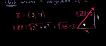 Unit vectors - Vectors