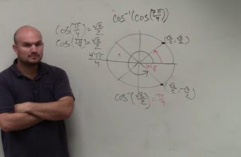 How to evaluate for the composition of two trigonometric functions