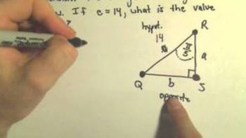 Trigonometric Functions To Find Unknown Sides of Right Triangles, Ex 3