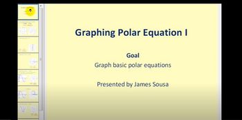 Graphing Polar Equations I