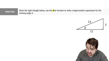 Trigonometric Functions on Right Triangles Practice 5