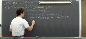 De Moivre's Theorem powers of Polar Complex Numbers