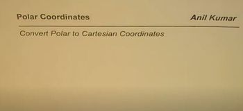 How to Convert Polar to Cartesian Coordinates