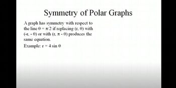 Symmetry of Polar Graphs