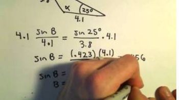 Side Angle Side for Triangles, Finding Missing Sides/Angles, Example 2