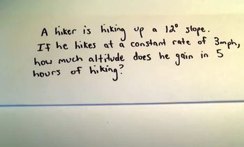 Trigonometry Word Problem, Example 2