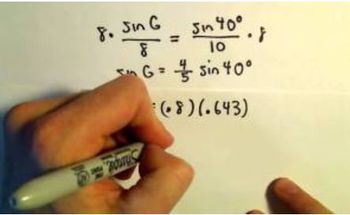 Solving a Triangle, SSA, Example 1