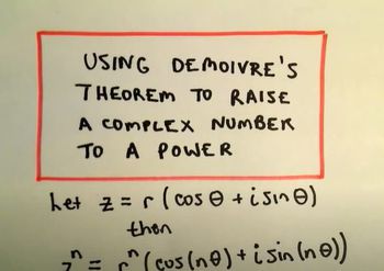 DeMoivre's Theorem: Raising a Complex Number to a Power, Ex 2