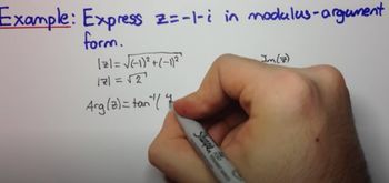 Complex Numbers - Changing to Modulus-Argument Form