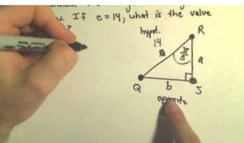 Trigonometric Functions To Find Unknown Sides of Right Triangles, Ex 3