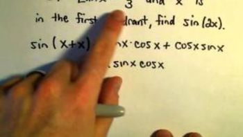 Using the Sum and Difference Identities for Sine, Cosine and Tangent, Ex 2