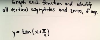 Graphing a Tangent Function - EX 3