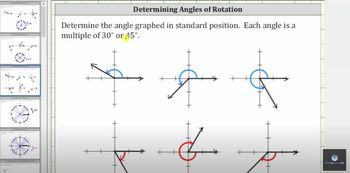 Find The Measure of Angles in Standard Position (Degrees -360 to 360)
