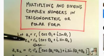 Complex Numbers: Multiplying and Dividing in Polar Form, Ex 1