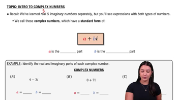 Introduction to Complex Numbers