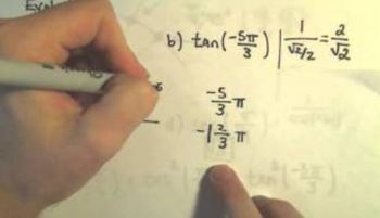 Evaluating Trigonometric Functions at Important Angles, Ex 1